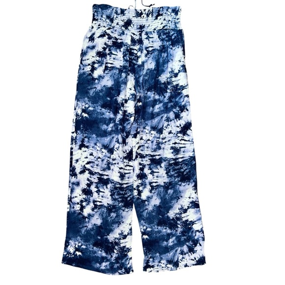 Blue and White Tie-Dye Pants size medium - Picture 2 of 8